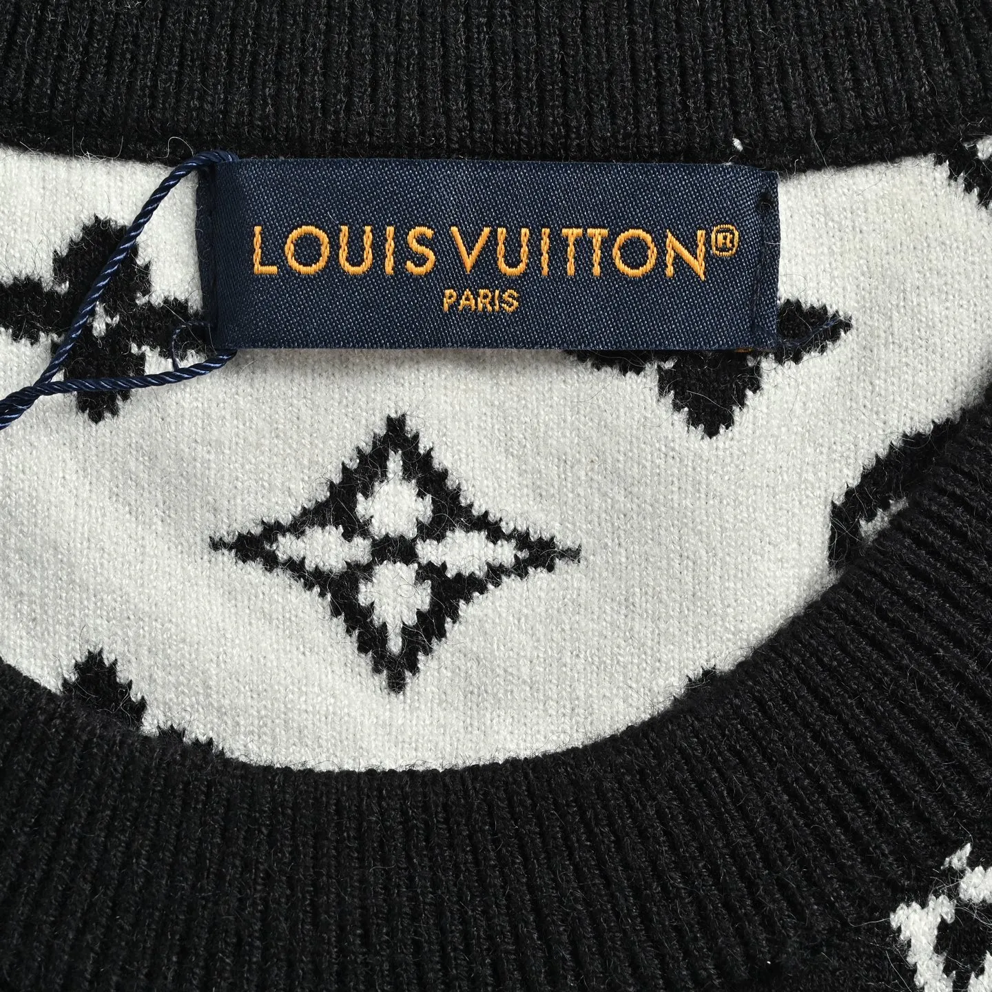 Louis Vuitton/Louis Vuitton all-over printed jacquard sweater